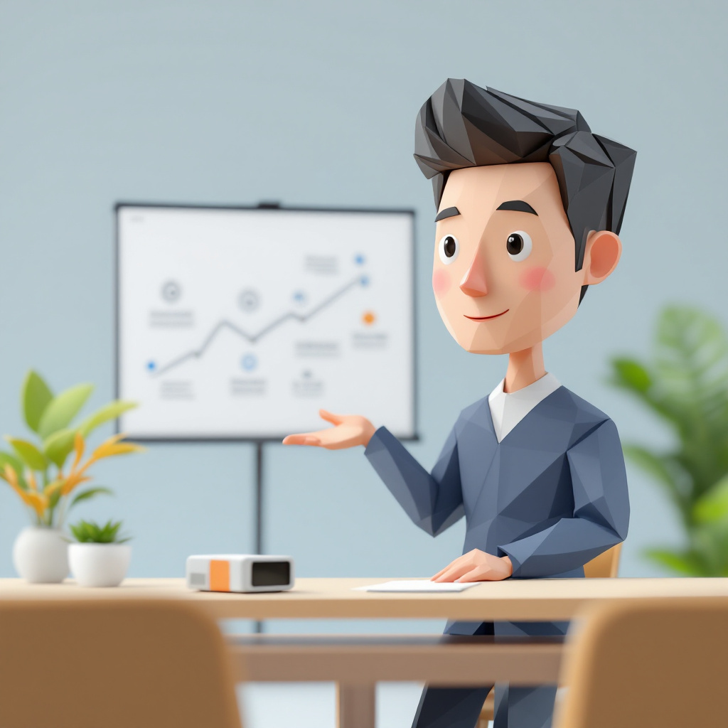 技術営業・事業開発（ブリッジ人材）のキャラクターイラスト
